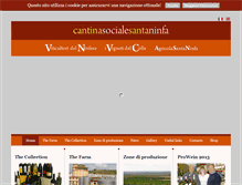 Tablet Screenshot of cantinasantaninfa.it